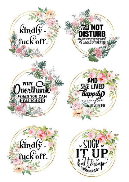 Adult Decals #2 Waterslide Decals - SoCuteINeedOneToo