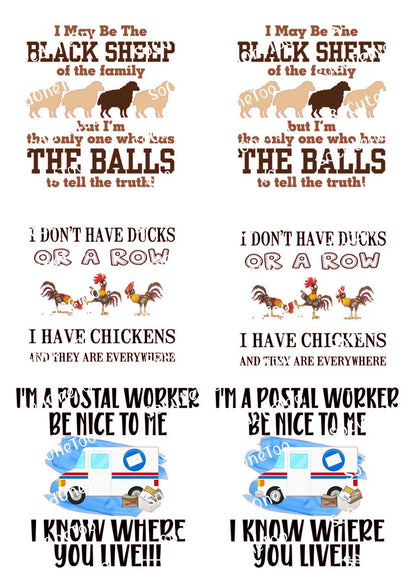 Adult Humor #1 Waterslide Decals - SoCuteINeedOneToo