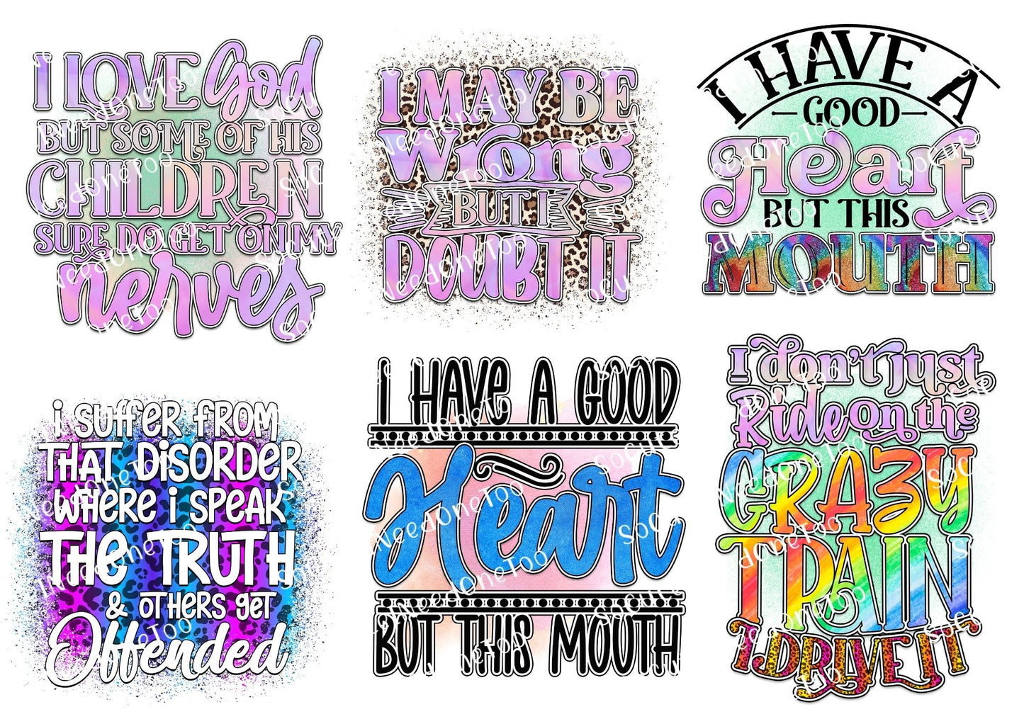 Adult Humor #17 digital decal sheet - watermarked preview