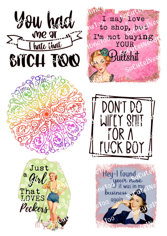 After Dark #1 Waterslide Decals - SoCuteINeedOneToo