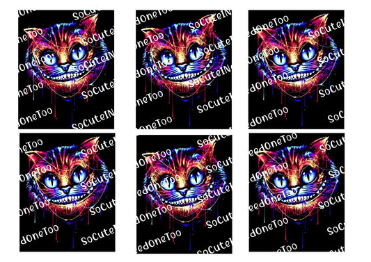 Alice In Wonderland - Cheshire Cat Waterslide Decals - SoCuteINeedOneToo