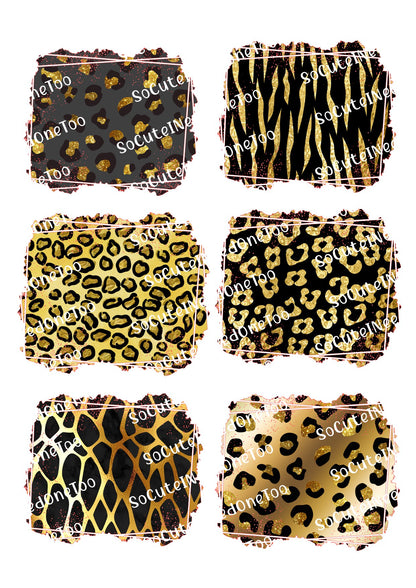 Animal Glam #1 & #2 Waterslide Decals - SoCuteINeedOneToo