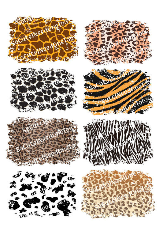 Animal Print Squares Waterslides - SoCuteINeedOneToo