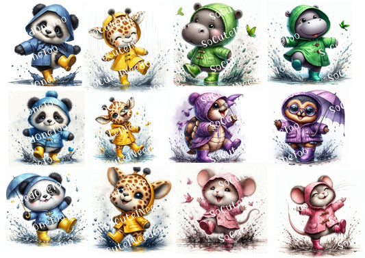Baby Animals 2.5 Waterslide Decals - SoCuteINeedOneToo