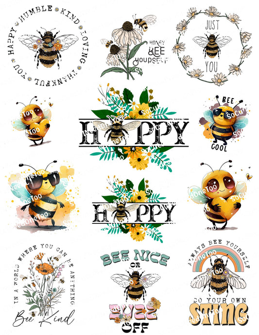 Bee #13 Waterslide Decals - SoCuteINeedOneToo