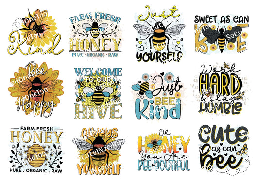 Bee #8 Waterslide Decals - SoCuteINeedOneToo