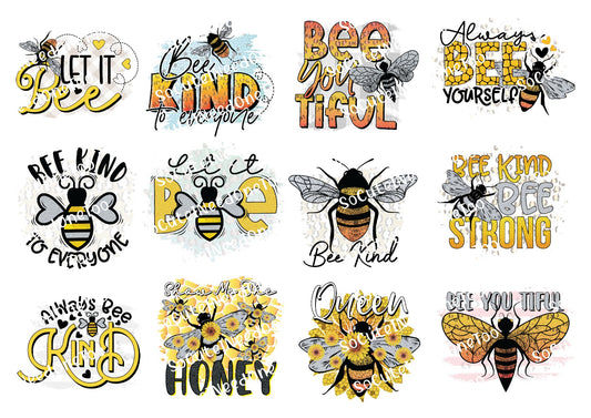 Bee #9 Waterslide Decals - SoCuteINeedOneToo