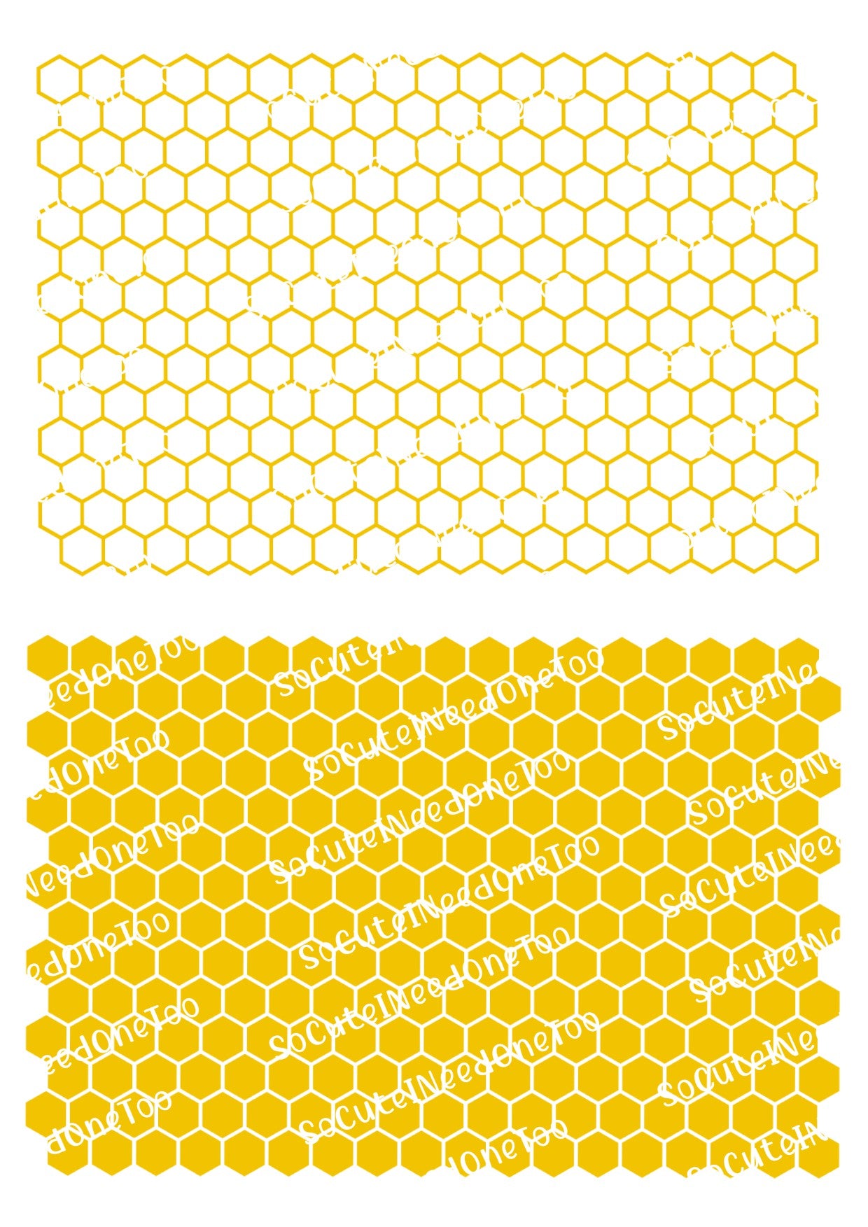 Bee Honeycomb Waterslide Decals - SoCuteINeedOneToo