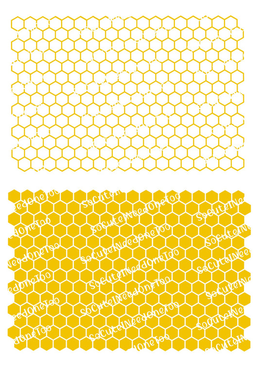 Bee Honeycomb Waterslide Decals - SoCuteINeedOneToo