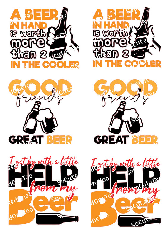 Beer #2 Waterslide Decals - SoCuteINeedOneToo
