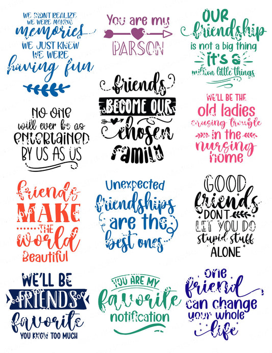 Best Friends #3 Waterslide Decals - SoCuteINeedOneToo