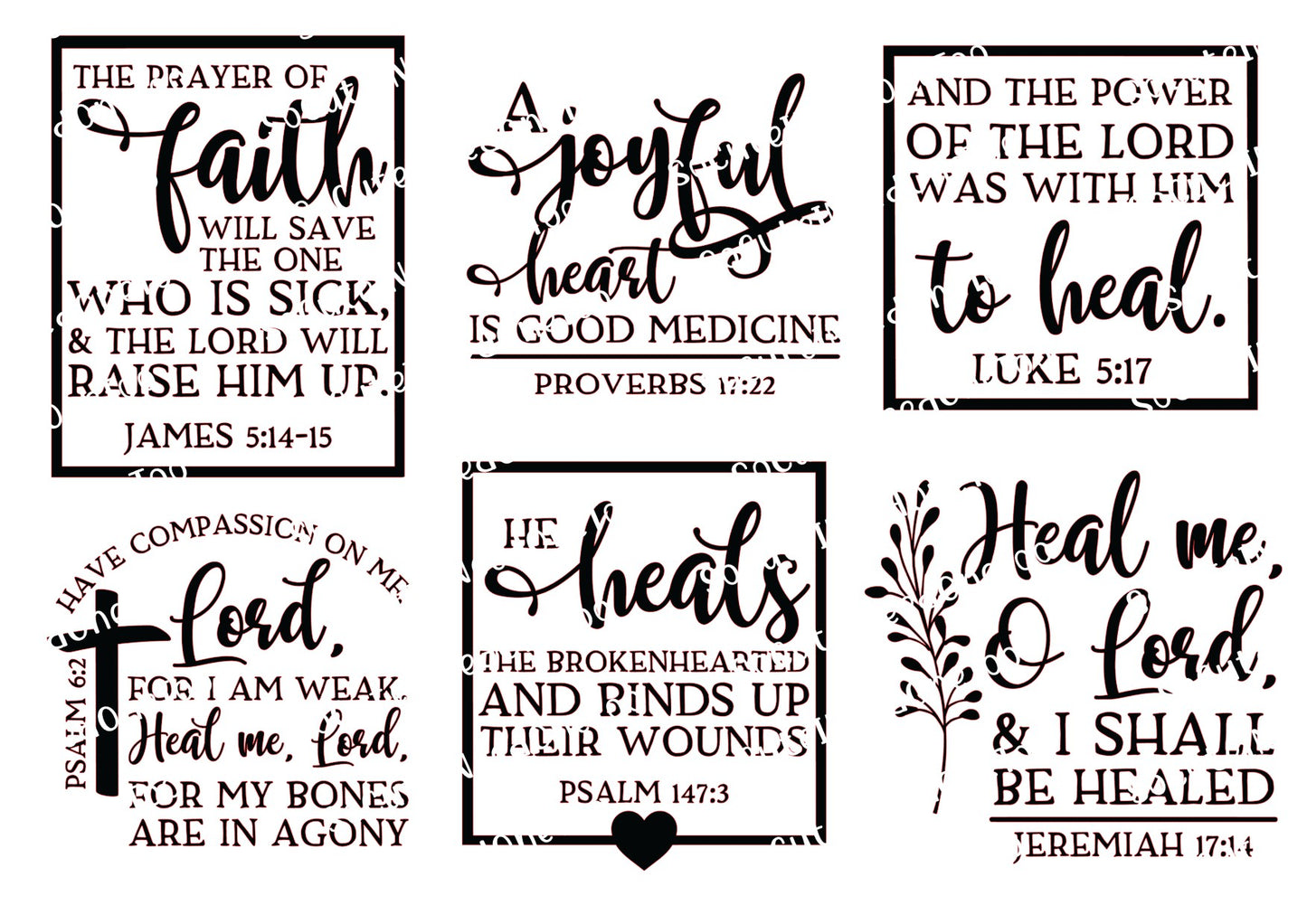 Bible Verses Waterslide Decals - SoCuteINeedOneToo