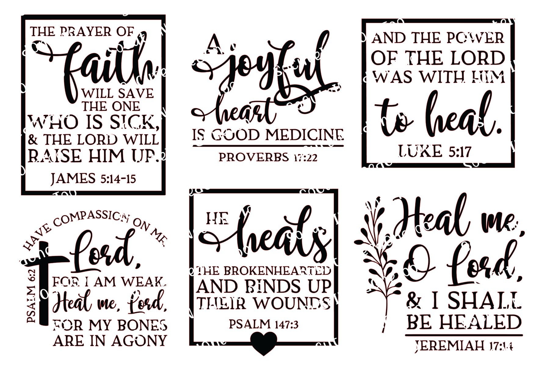 Bible Verses Waterslide Decals - SoCuteINeedOneToo