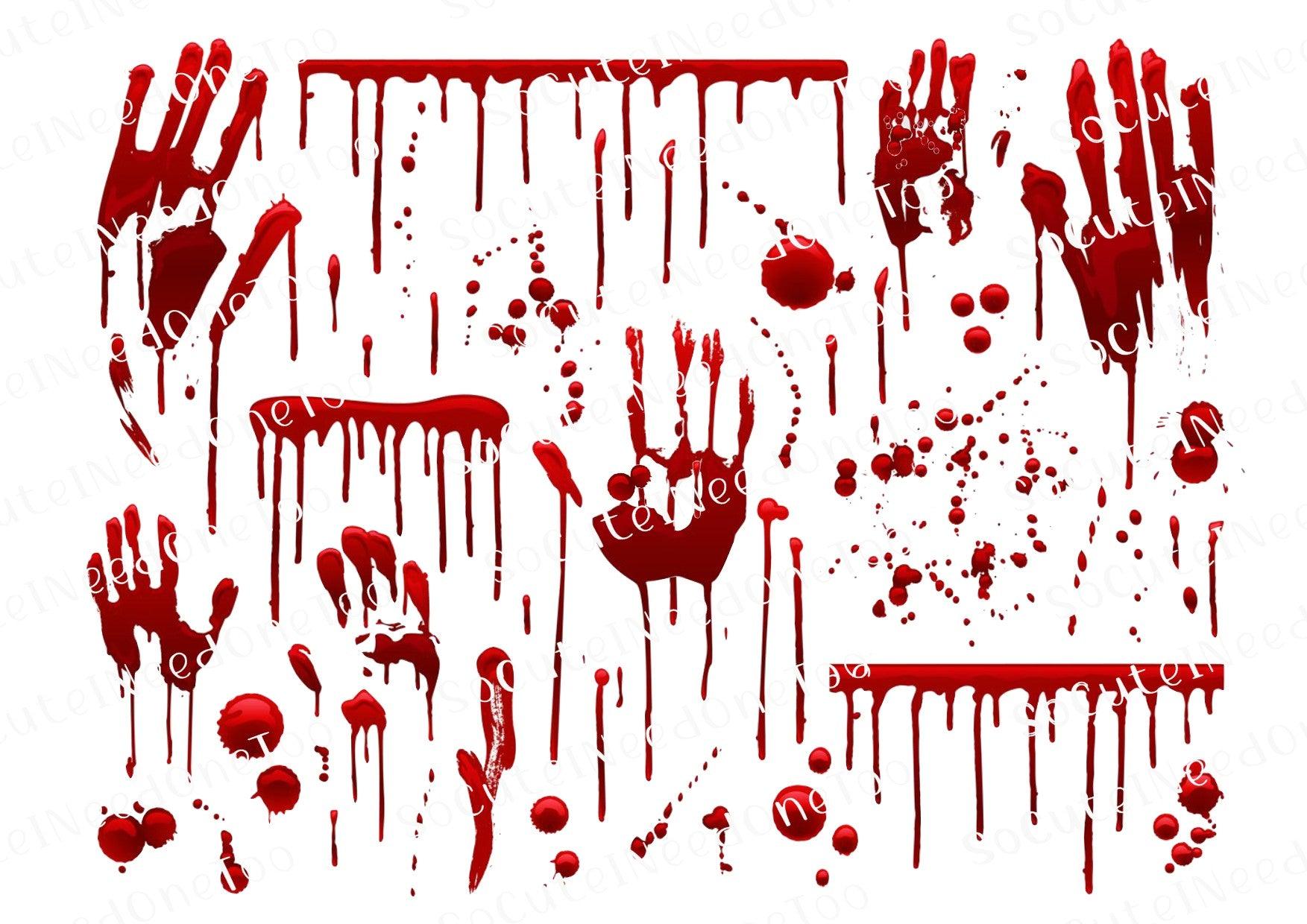 Blood Splatter Waterslide Decals - SoCuteINeedOneToo
