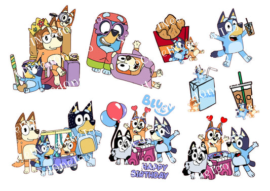 Bluey #3 Waterslide Decals - SoCuteINeedOneToo