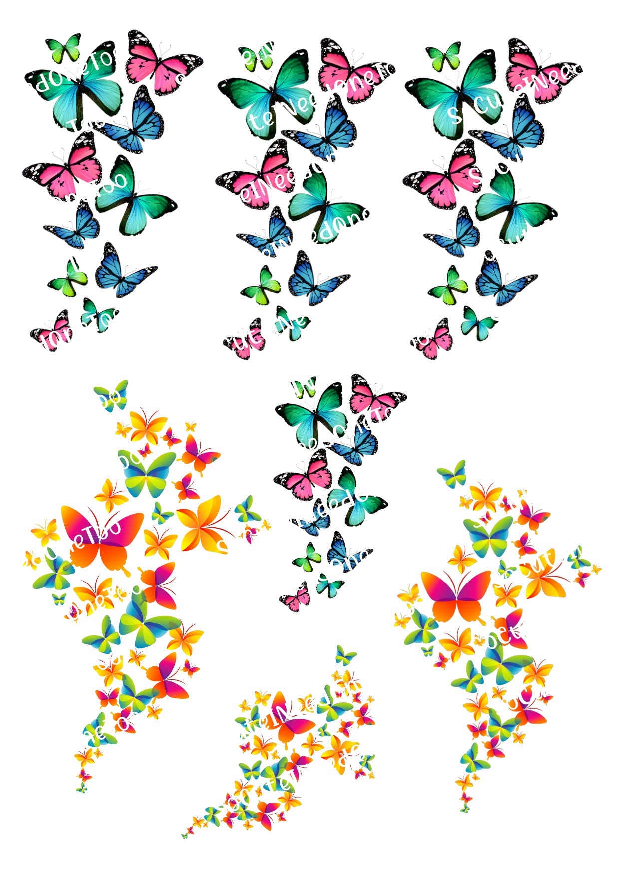 Butterfly Ivy Waterslide Decals - SoCuteINeedOneToo
