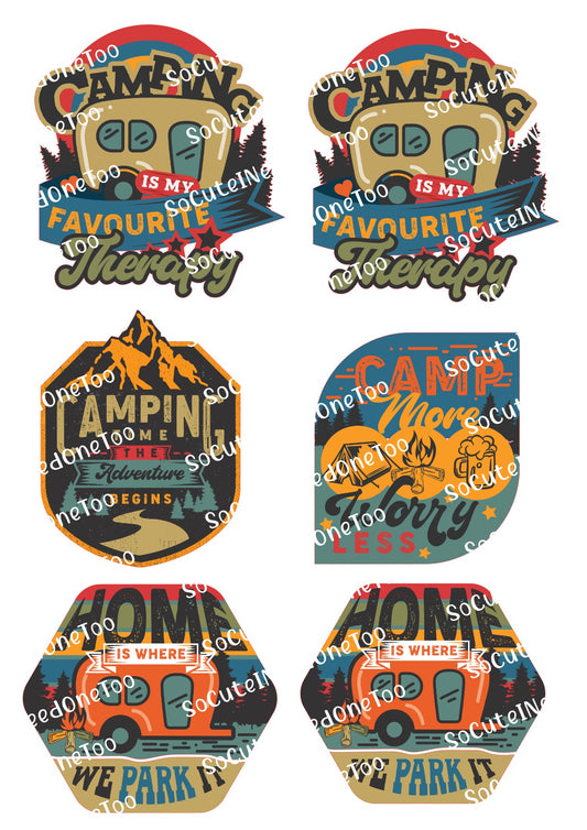 Camping Fun #2 Waterslide Decals - SoCuteINeedOneToo