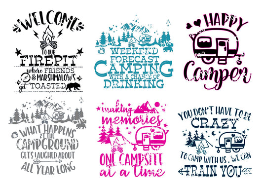 Camping - Laughing Waterslide Decals - SoCuteINeedOneToo