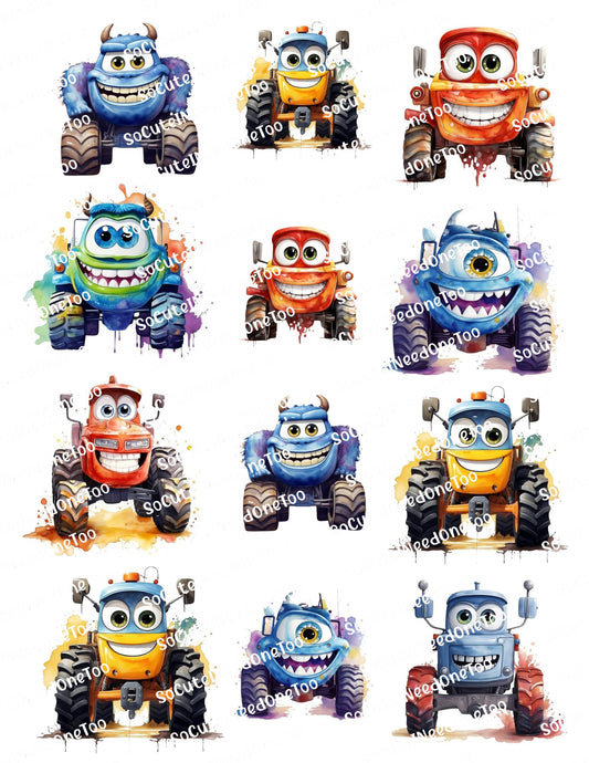 Cars Watercolor #2 Waterslide Decals - SoCuteINeedOneToo