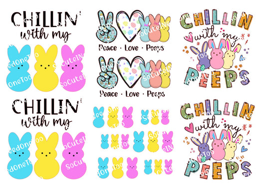 Chillin With My Peeps Waterslide Decals - SoCuteINeedOneToo