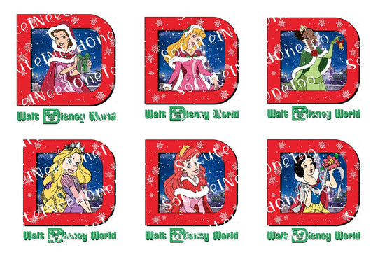 Christmas Princesses #3 Waterslide Decals - SoCuteINeedOneToo