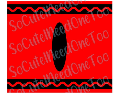 Crayon -7 Color Waterslide Wrap - SoCuteINeedOneToo