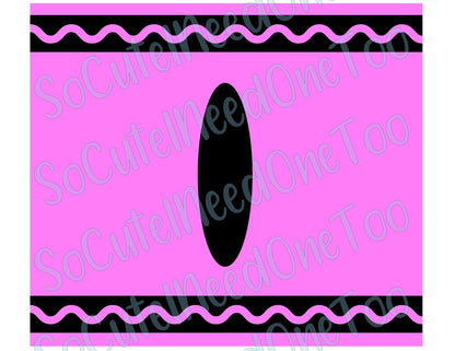 Crayon -7 Color Waterslide Wrap - SoCuteINeedOneToo