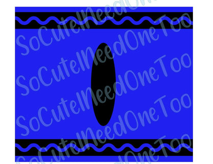 Crayon -7 Color Waterslide Wrap - SoCuteINeedOneToo