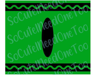 Crayon -7 Color Waterslide Wrap - SoCuteINeedOneToo