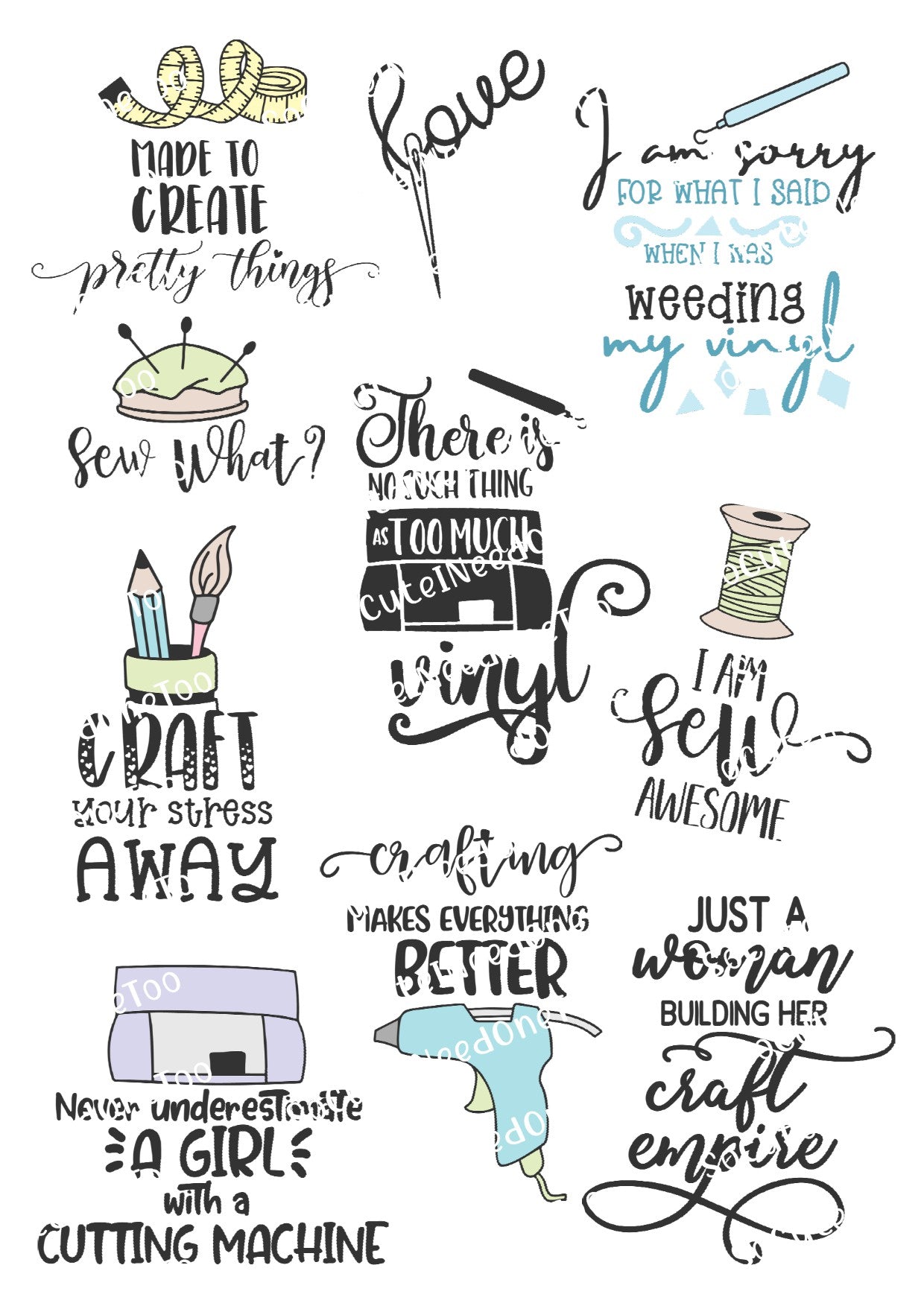 Creating Is Life Waterslide Decals - SoCuteINeedOneToo