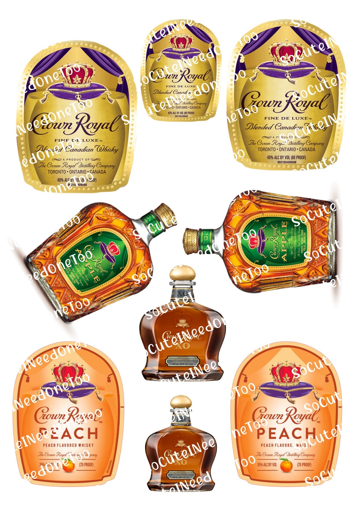 Crown Royal Waterslide Decals - SoCuteINeedOneToo