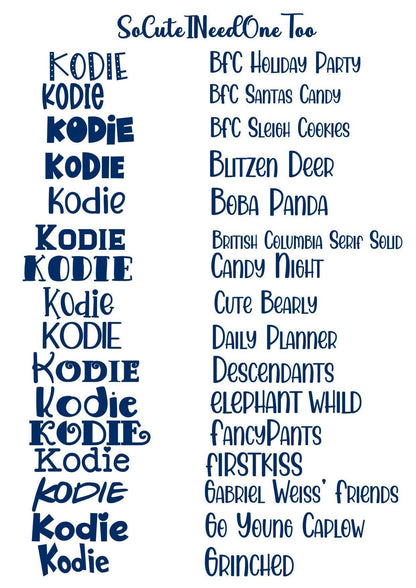 CUSTOM VINYL DESIGNS (651) - Durable and Easy to Apply - SoCuteINeedOneToo