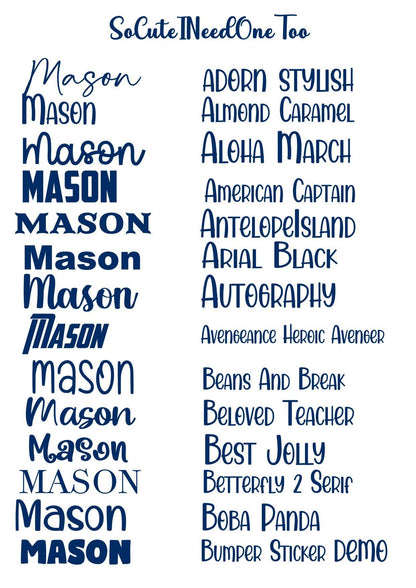 CUSTOM VINYL DESIGNS (651) - Durable and Easy to Apply - SoCuteINeedOneToo