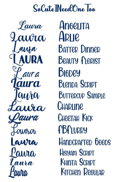 CUSTOM VINYL DESIGNS (651) - Durable and Easy to Apply - SoCuteINeedOneToo