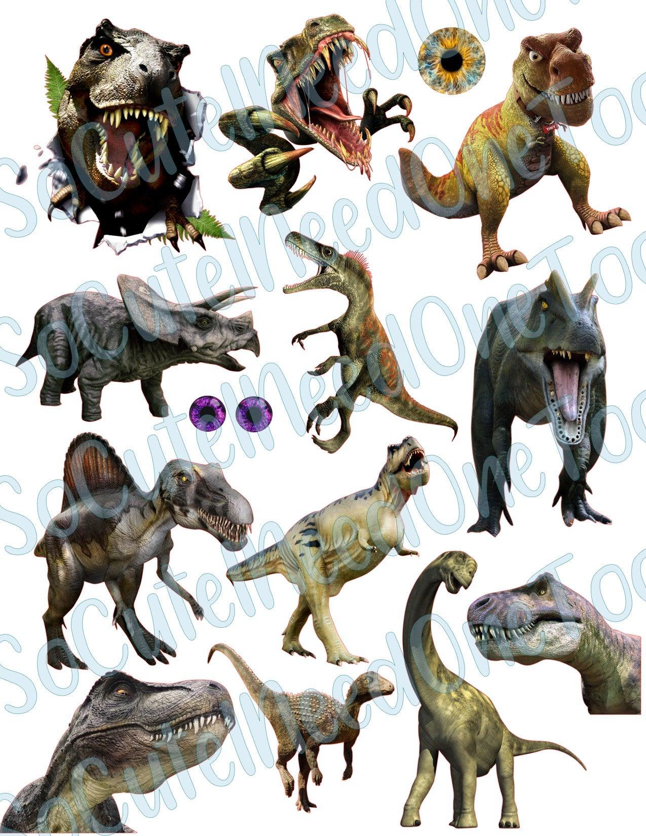 Dinosaurs #3 Waterslide Decals - SoCuteINeedOneToo