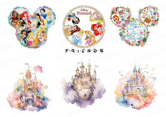 Disney Castle Waterslide Decals - SoCuteINeedOneToo
