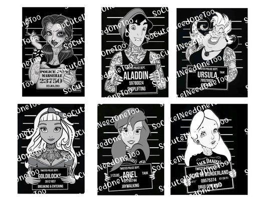 Disney - Mug Shots Waterslide Decals - SoCuteINeedOneToo