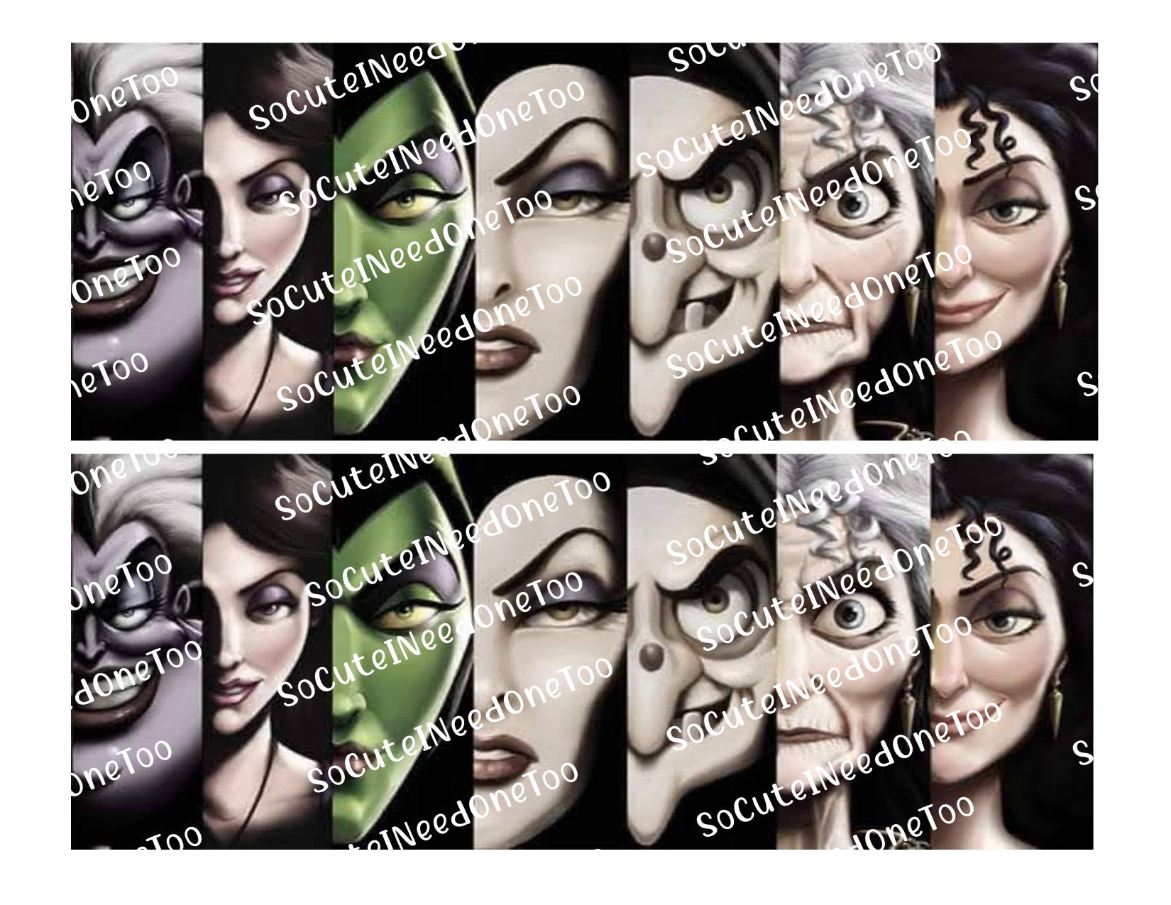 Disney - Villain's #1 Waterslide Decals - SoCuteINeedOneToo