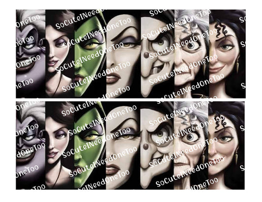 Disney - Villain's #1 Waterslide Decals - SoCuteINeedOneToo