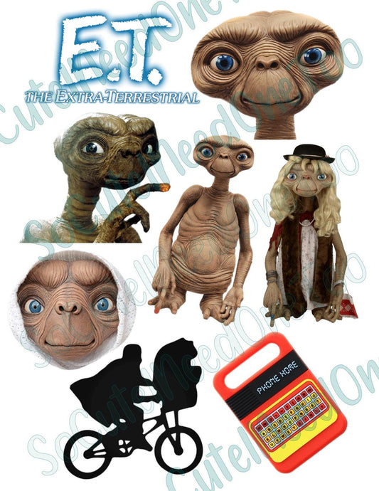 E.T. on Clear/White Waterslide Paper Ready To Use - SoCuteINeedOneToo