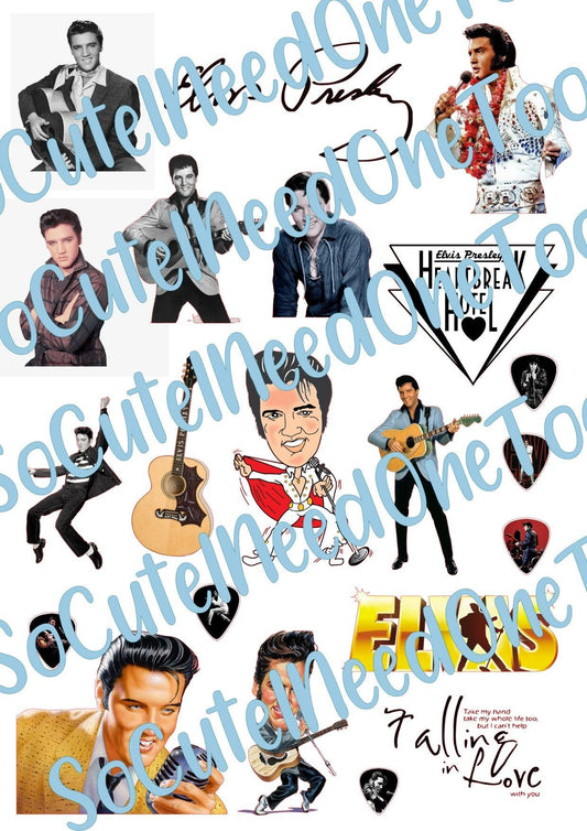Elvis Presley Waterslide Decals - SoCuteINeedOneToo