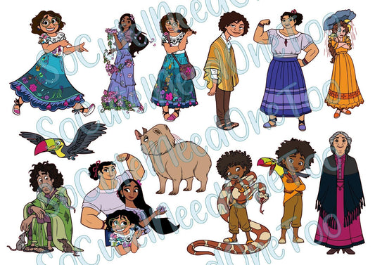 Encanto #1 & #2 Waterslide Decals - SoCuteINeedOneToo