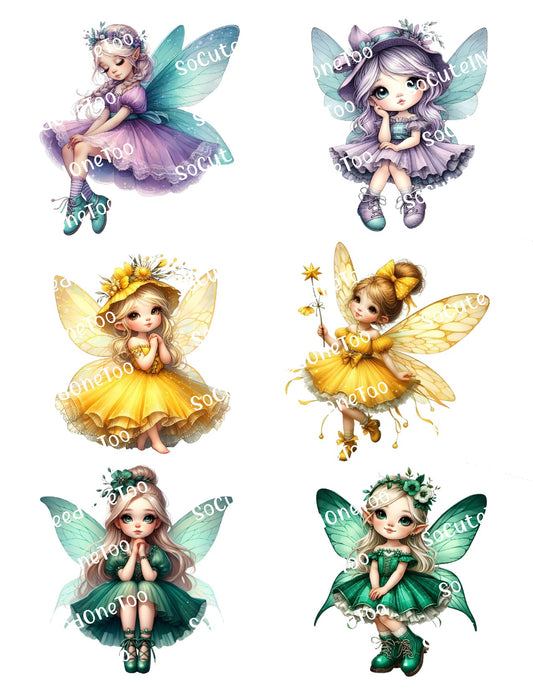 Fairies #5 Waterslide Decals - SoCuteINeedOneToo