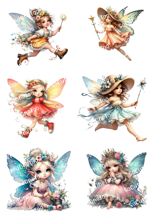 Fairies #7 Waterslide Decals - SoCuteINeedOneToo