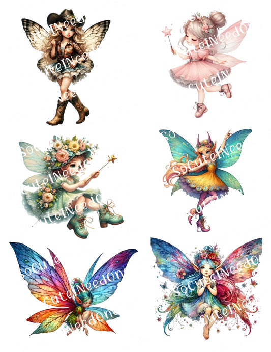 Fairies #8 Waterslide Decals - SoCuteINeedOneToo