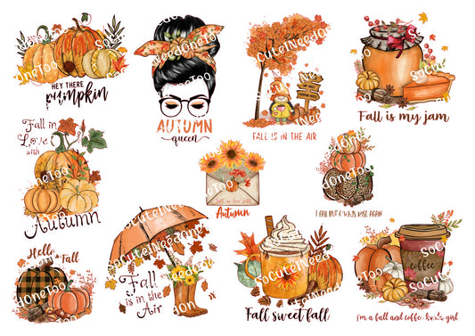 Fall Is In The Air Waterslide Decals - SoCuteINeedOneToo