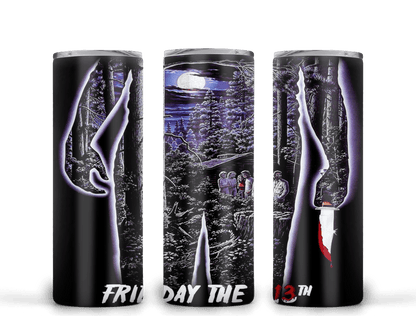 Friday the 13th Waterslide Wraps - Perfect for 20oz Tumblers!" - SoCuteINeedOneToo