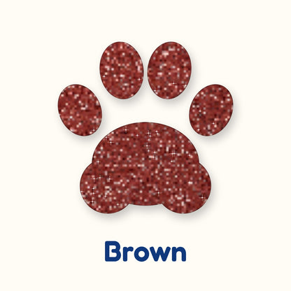 Brown glitter heat transfer vinyl color swatch