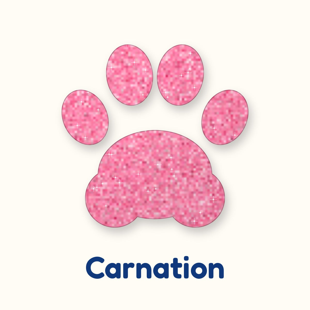 Carnation glitter heat transfer vinyl color swatch