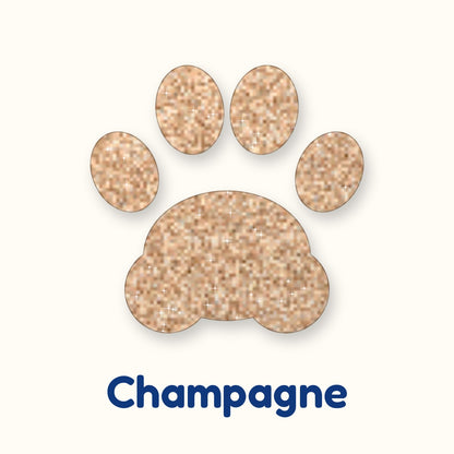 Champagne glitter heat transfer vinyl color swatch